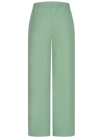 Cloud5ive Cloud5ive Cloud5ive Damen Stoffhose mit weitem Beinschnitt Gummibund mit Raffung in green