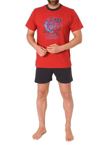NORMANN Kurze shorty Schlafanzug - 74948 in rot