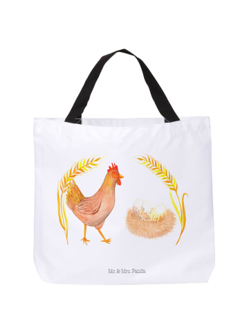 Mr. & Mrs. Panda Shopper Tasche Huhn Stolz ohne Spruch in Weiß