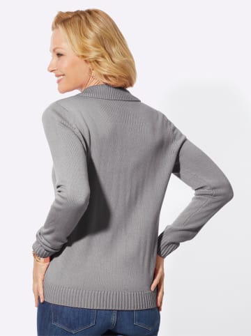 WITT WEIDEN V-Ausschnitt-Pullover in steingrau