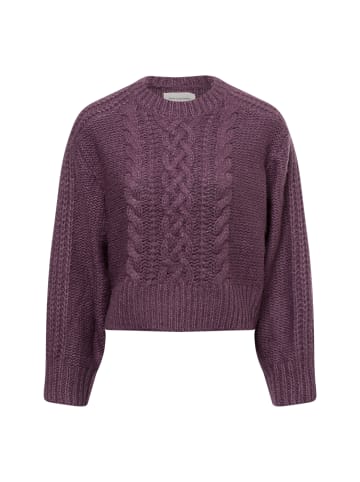 MOSS COPENHAGEN Strickpullover Heidi in aubergine - 0001