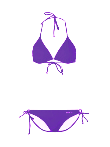 BECO the world of aquasports Bikini BECO-Basic Side Tie Triangle Bikini in violett