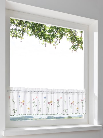 Heine Scheibengardine in weiß-bunt