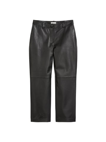 Marc O'Polo Lederhose regular in Schwarz