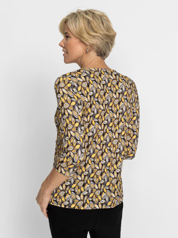 WITT WEIDEN Shirt in gelb-grau-bedruckt