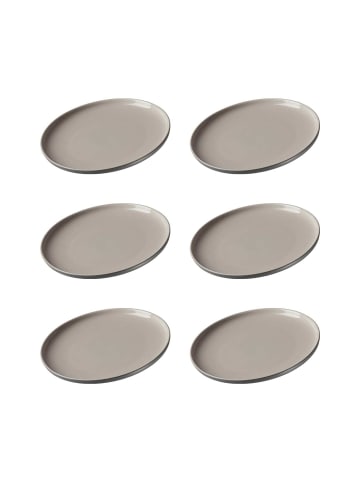 Ritzenhoff & Breker 6er Set Dessertteller Jasper in – ø 19.0 cm in Grau