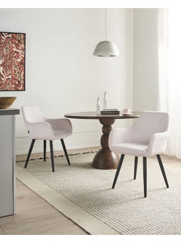 Beliani 2er-Set Esszimmerstuhl MORI in Beige