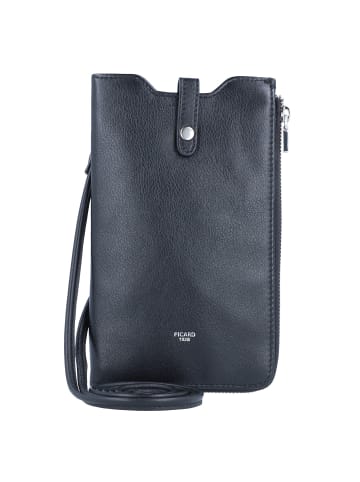 PICARD Bingo Handytasche Leder 18 cm in schwarz