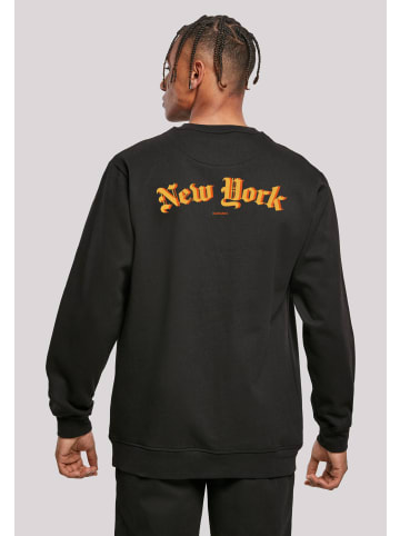F4NT4STIC Sweatshirt New York Orange CREW in schwarz