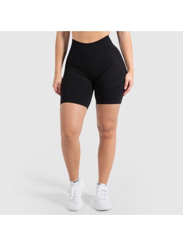 SMILODOX Shorts Maria Solid Scrunch in Schwarz