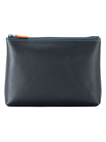 MYWALIT Kosmetiktasche Leder 21 cm in black-pace