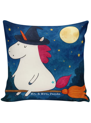 Mr. & Mrs. Panda Dekokissen Einhorn Hexe Design ohne Spruch in Weiß