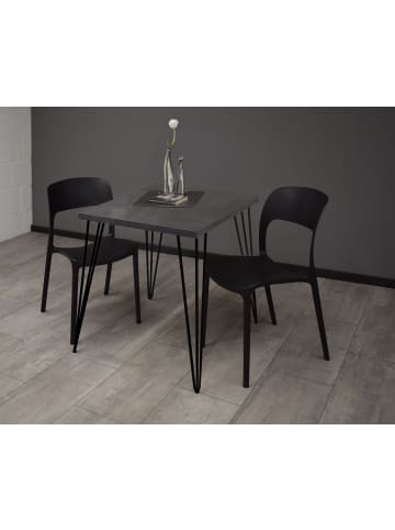 58 aufm Kessel BARTISCH Eirena 70x70x75 schwarz matt/graphit