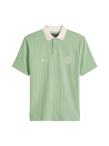 Marc O'Polo MOP Club '67  Football Tricot Polo, Rib in Water Cress