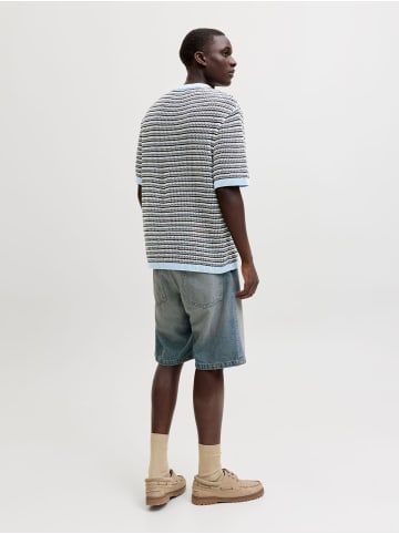Jack & Jones Gestricktes T-Shirt in Cashmere Blue 1