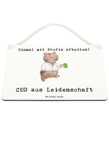 Mr. & Mrs. Panda Deko Schild ZeichenO Leidenschaft mit Spruch in Weiß