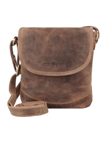 Greenburry Vintage Umhängetasche II Leder 17 cm brown