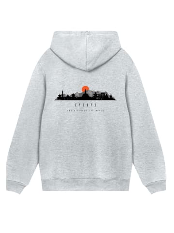F4NT4STIC Hoodie Escape Discover the World Asian Town in grau meliert