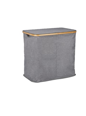 relaxdays Wäschekorb in Grau - (B)54 x (H)50 x (T)33,5 cm