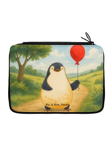 Mr. & Mrs. Panda Federtasche Pinguin Luftballon Design ohne Spruch in Weiß