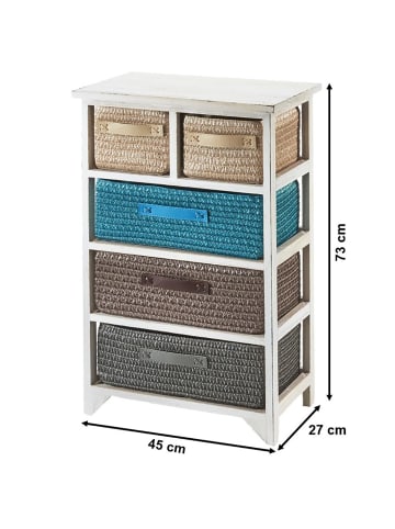 kobolo Standregal WASHDRAW5 in Weiß