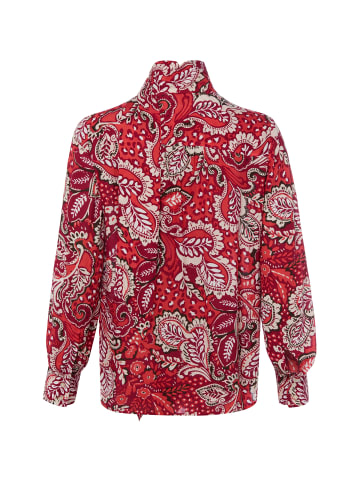 Olsen Bluse Boho Chic in rot weiß