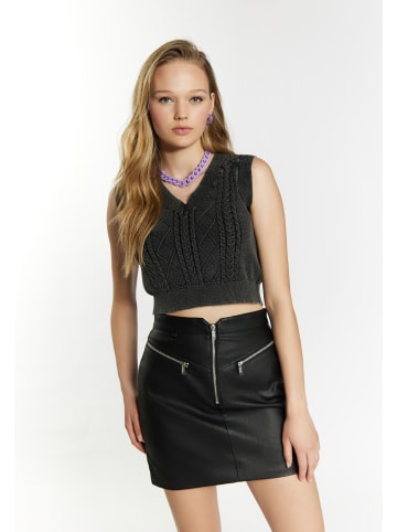 myMo ROCKS Damen Strickpullunder in Schwarz