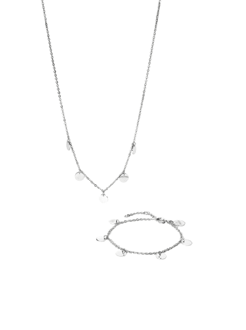 PURELEI Schmuck-Set Kalea 40-45 in Silver