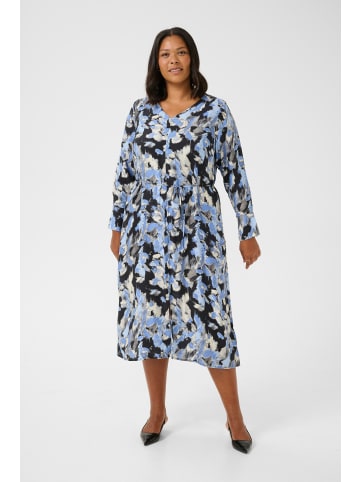 KAFFE curve Kleid KCjuna Loose fit in Black/Blue Graphic Strokes