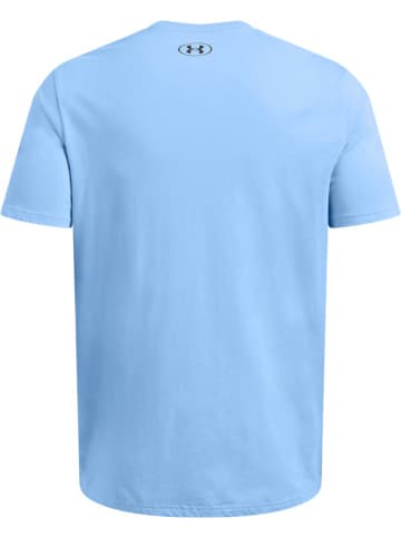 Under Armour T-Shirt "Ua Big Logo Fill Ss" in Blau