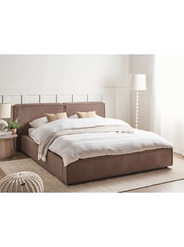 Beliani 2-tlg Doppelbett LINARDS in Braun