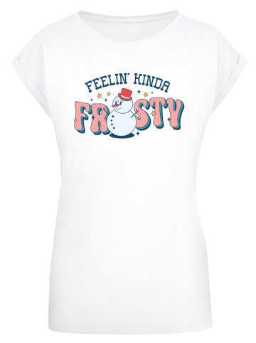 F4NT4STIC T-Shirt Feelin Kinda Frosty Snowman in weiß