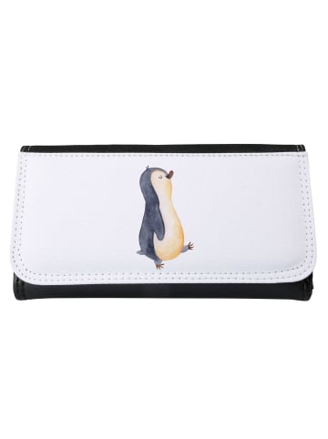 Mr. & Mrs. Panda Damen Portemonnaie Pinguin marschieren ohne Spruch in Weiß