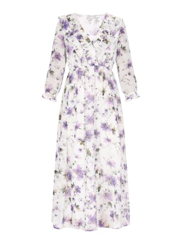 Usha Dress in violet multicolor