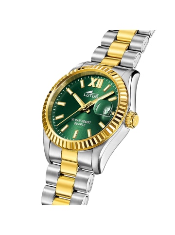 Lotus Chronograph-Armbanduhr Lotus Classic silber, gold mittel (ca. 32,5mm)