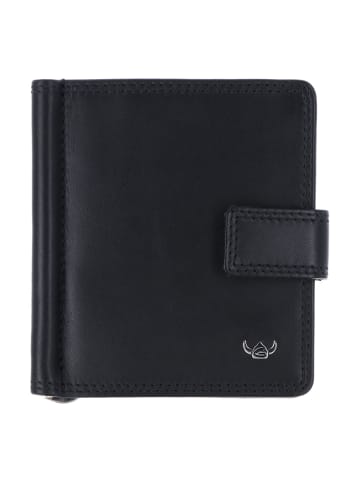 Golden Head Polo Geldbörse RFID Schutz Leder 10 cm Geldscheinklammer in schwarz