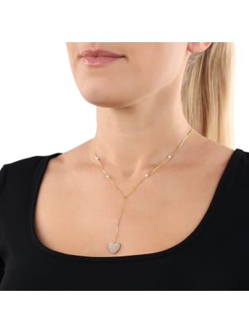 Amor Kette mit Anhänger Silber 925, gelbvergoldet in Gold