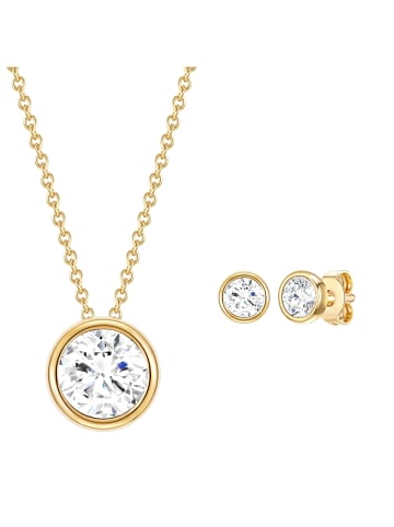 Rafaela Donata Schmuckset Sterling Silber verziert mit Kristallen von Swarovski® in gelbgold