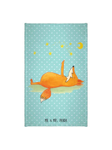 Mr. & Mrs. Panda Handtuch Fuchs Sterne ohne Spruch in Türkis Pastell