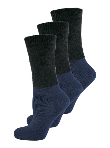 Elbeo Damensocken 3er-Pack Cozy Winter in Dunkelblau