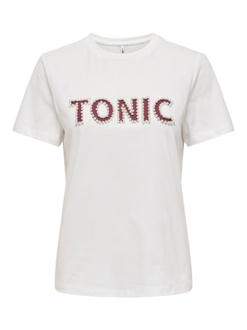 ONLY T-Shirt 'MOJITAS' Weiß