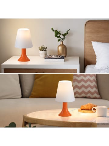 ZMH 2er-Set Tischleuchte E14 in Orange Moderne Kunststoff