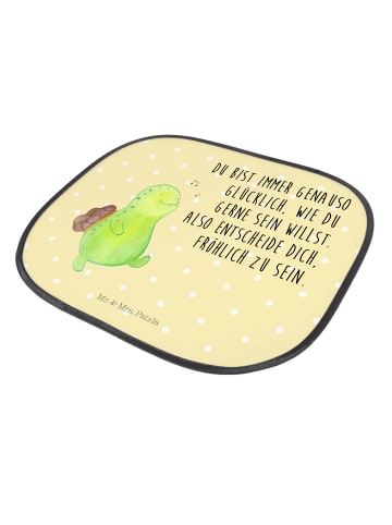 Mr. & Mrs. Panda Autosonnenschutz Schildkröte Pfeifen mit Spruch in Gelb Pastell