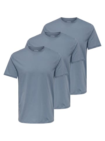 ONLY & SONS T-Shirt MAX in Flint stone