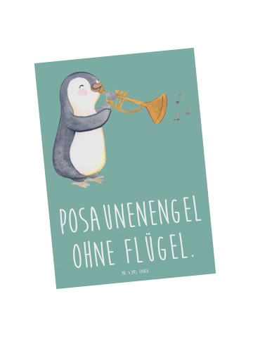 Mr. & Mrs. Panda Wanddeko Engel Posaune mit Spruch in Meeresbrise