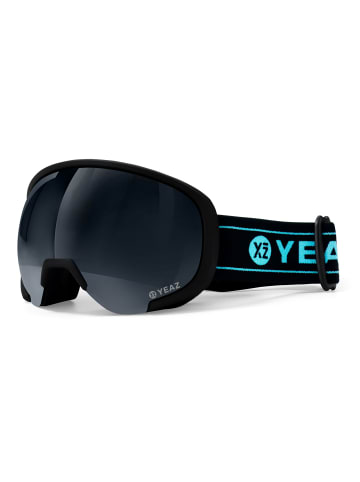 YEAZ BLACK RUN ski- und snowboard-brille schwarz/matt schwarz in schwarz