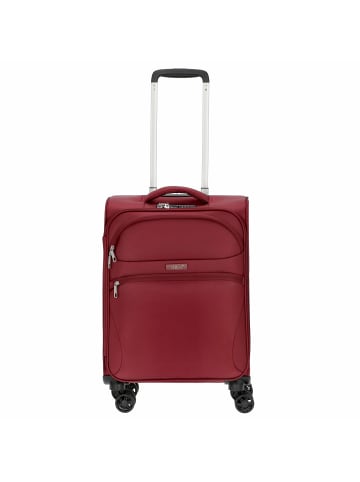 D&N Travel Line 9104 - 4-Rollen-Kabinentrolley S 55 cm in bordeaux