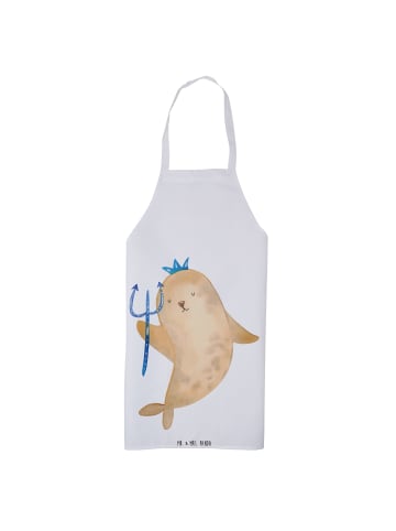 Mr. & Mrs. Panda Arbeitsschürze Sternzeichen Wassermann ohne Spruch in Weiß