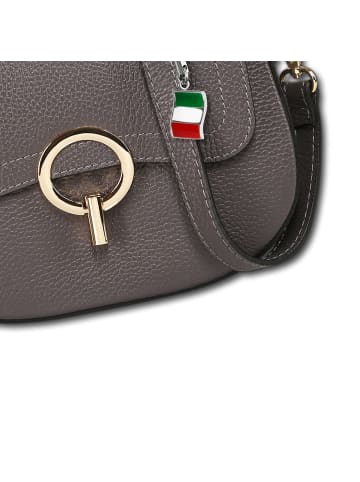 Florence Florence Umhängetasche Leder grau ca. 23cm