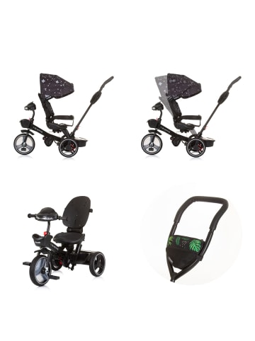 Chipolino Tricycle Dreirad Be Active 2in1 in schwarz